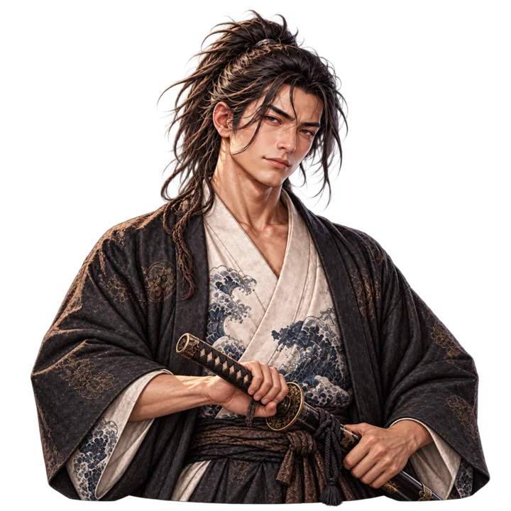佐々木小次郎の腰上の絵